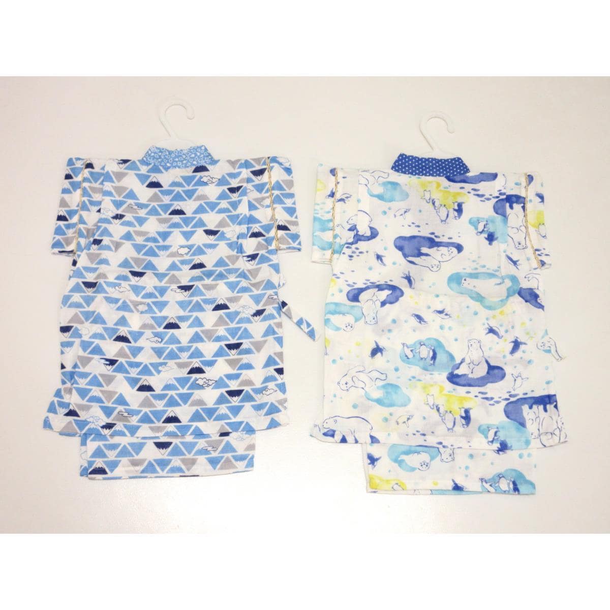 【未使用品】子供　ガーゼ甚平　２枚セット　９０ｃｍ