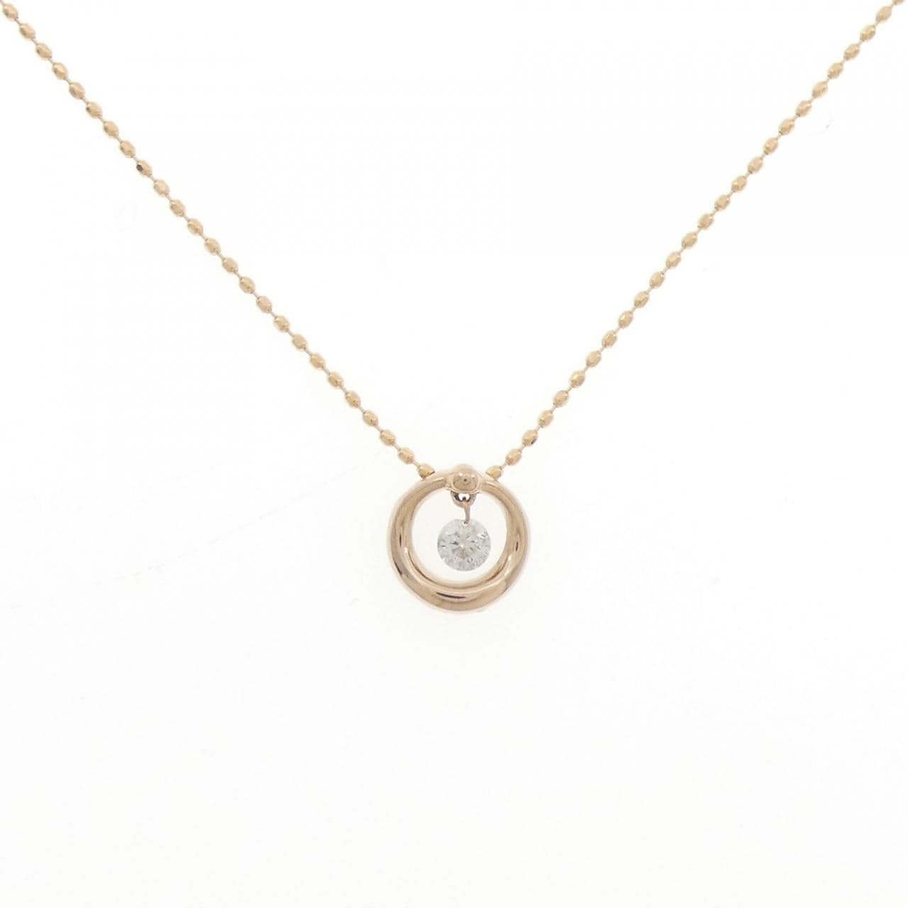 K18PG ダイヤモンド ネックレス 0.10CT