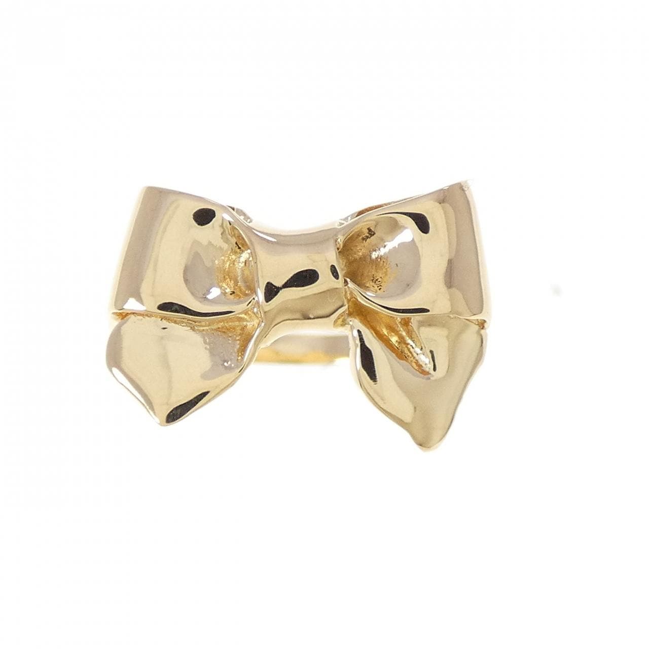 K18YG リボン リング