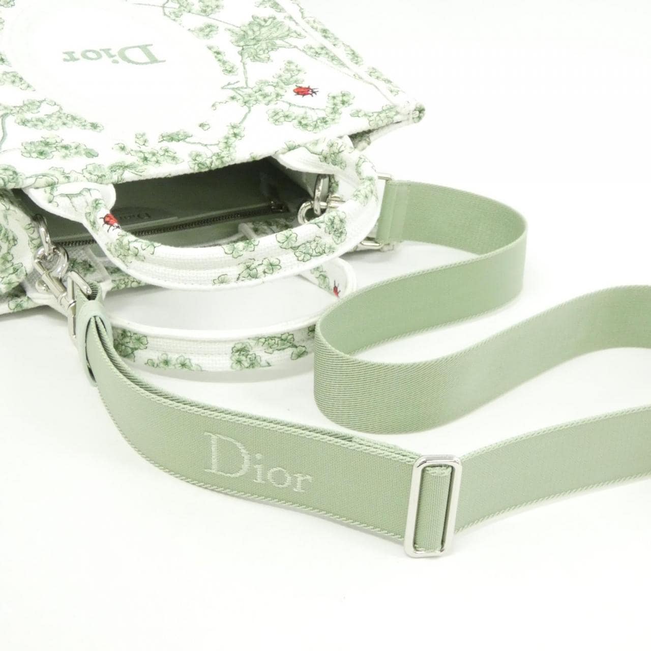 クリスチャンディオール TOILE DE JOUY CLOVER ディオール ブック トート スモール M1404PEHR バッグ