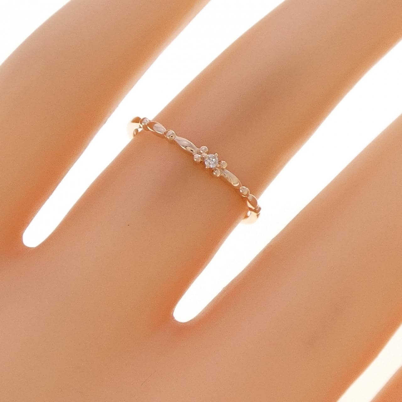 K10PG ダイヤモンド リング 0.01CT