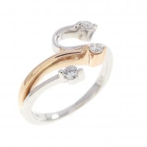 K18WG/K18PG ダイヤモンド リング 0.10CT