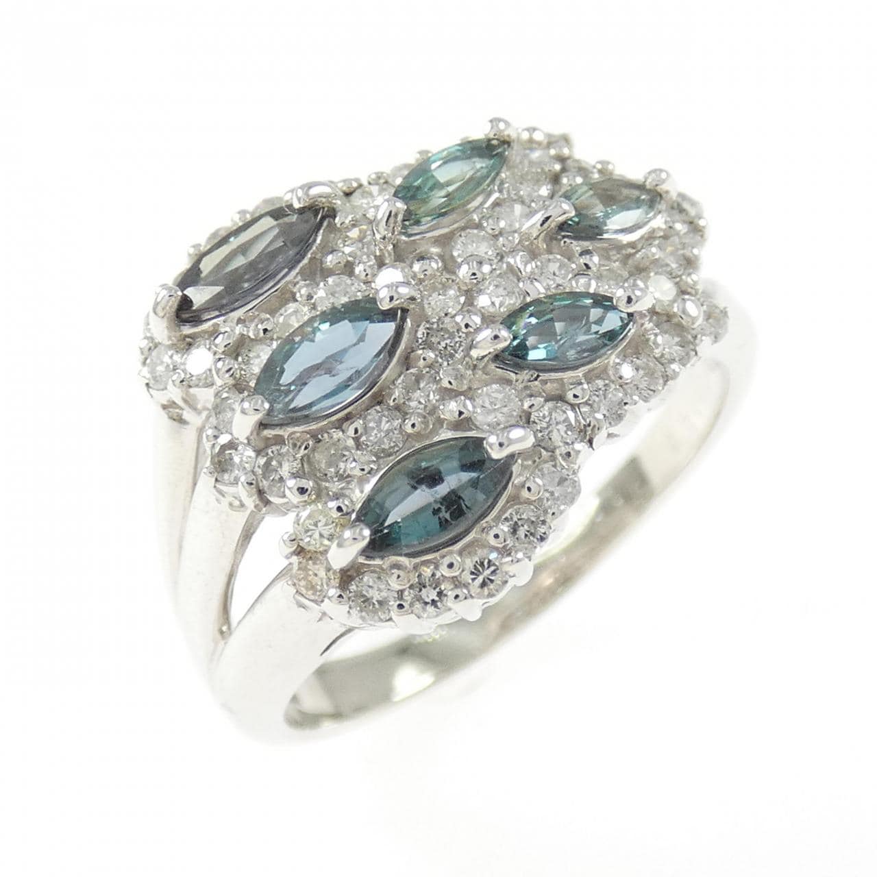 K18WG アレキサンドライト リング 0.71CT