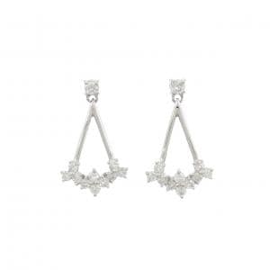 PT900 ダイヤモンド ピアス 0.50CT