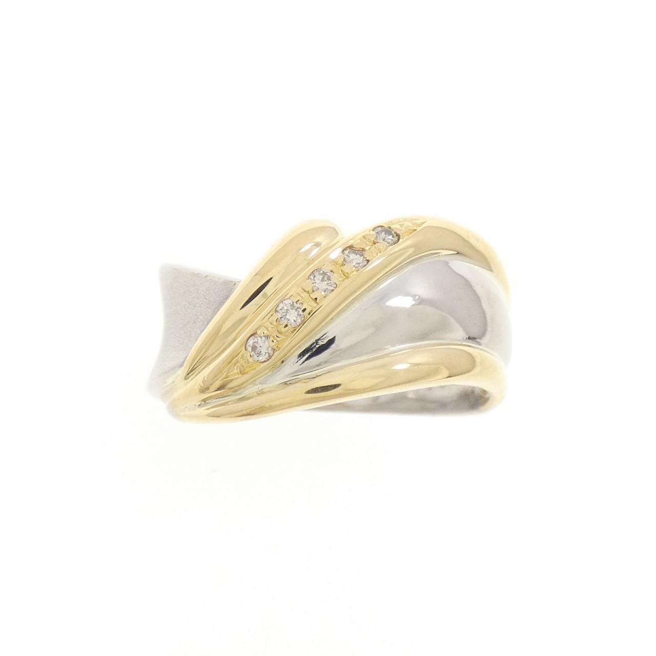 PT/K18YG ダイヤモンド リング 0.04CT