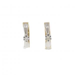K18YG/K14WG ダイヤモンド イヤリング 0.06CT