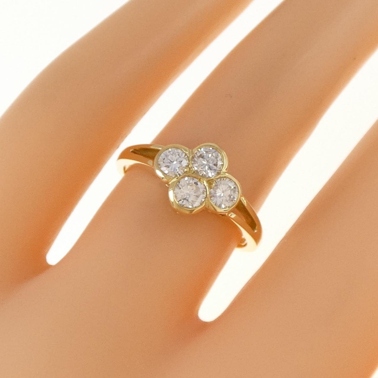 750YG ダイヤモンド リング 0.52CT