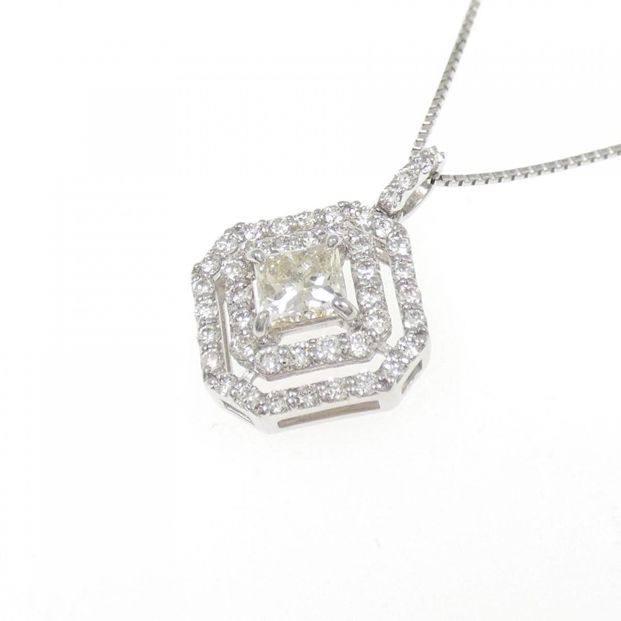 【新品】PT ダイヤモンド ネックレス 0.32CT