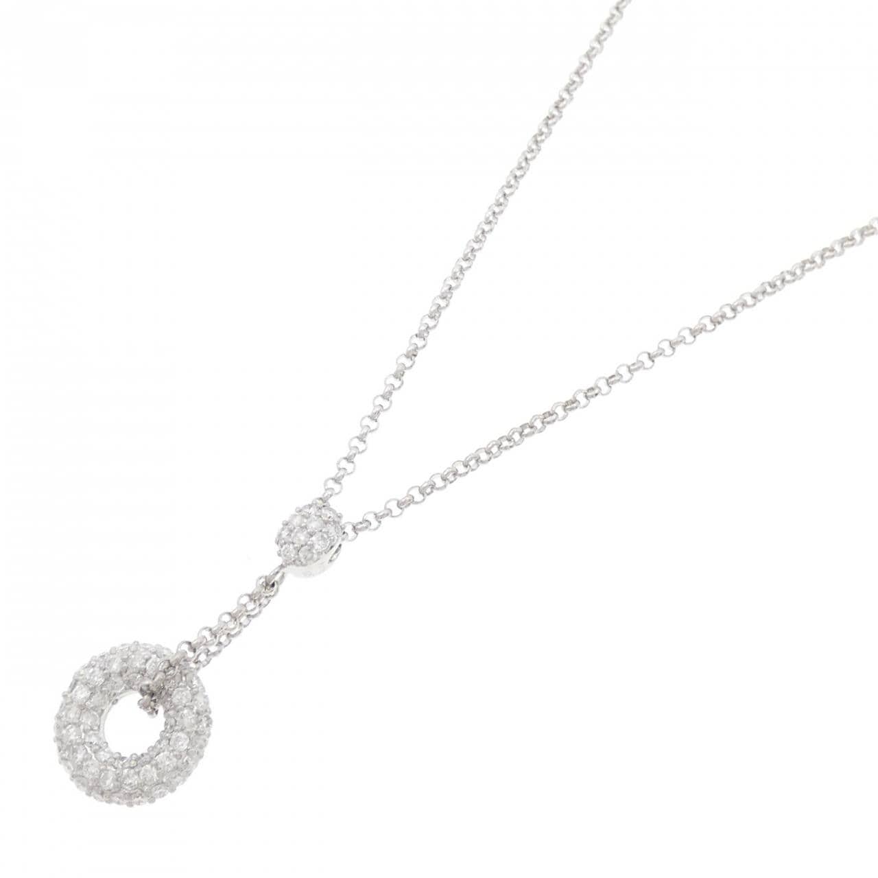 PT パヴェ ダイヤモンド ネックレス 0.65CT