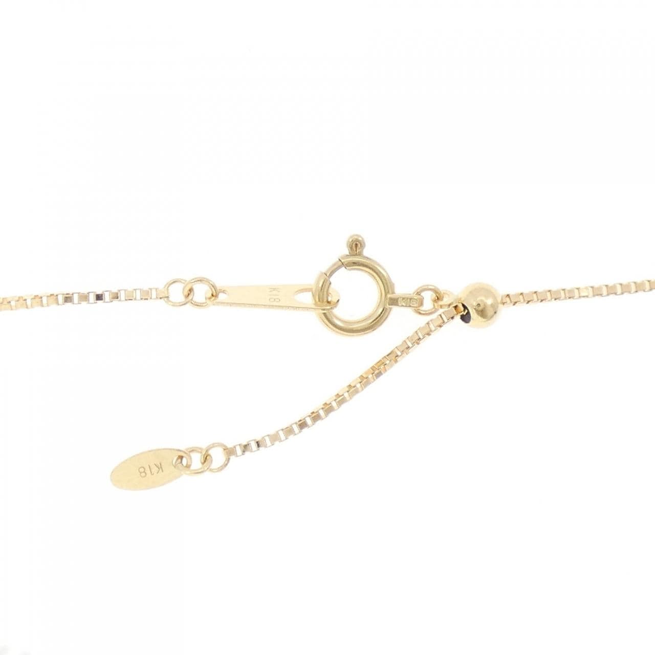 K18YG パヴェ ダイヤモンド ネックレス 1.00CT