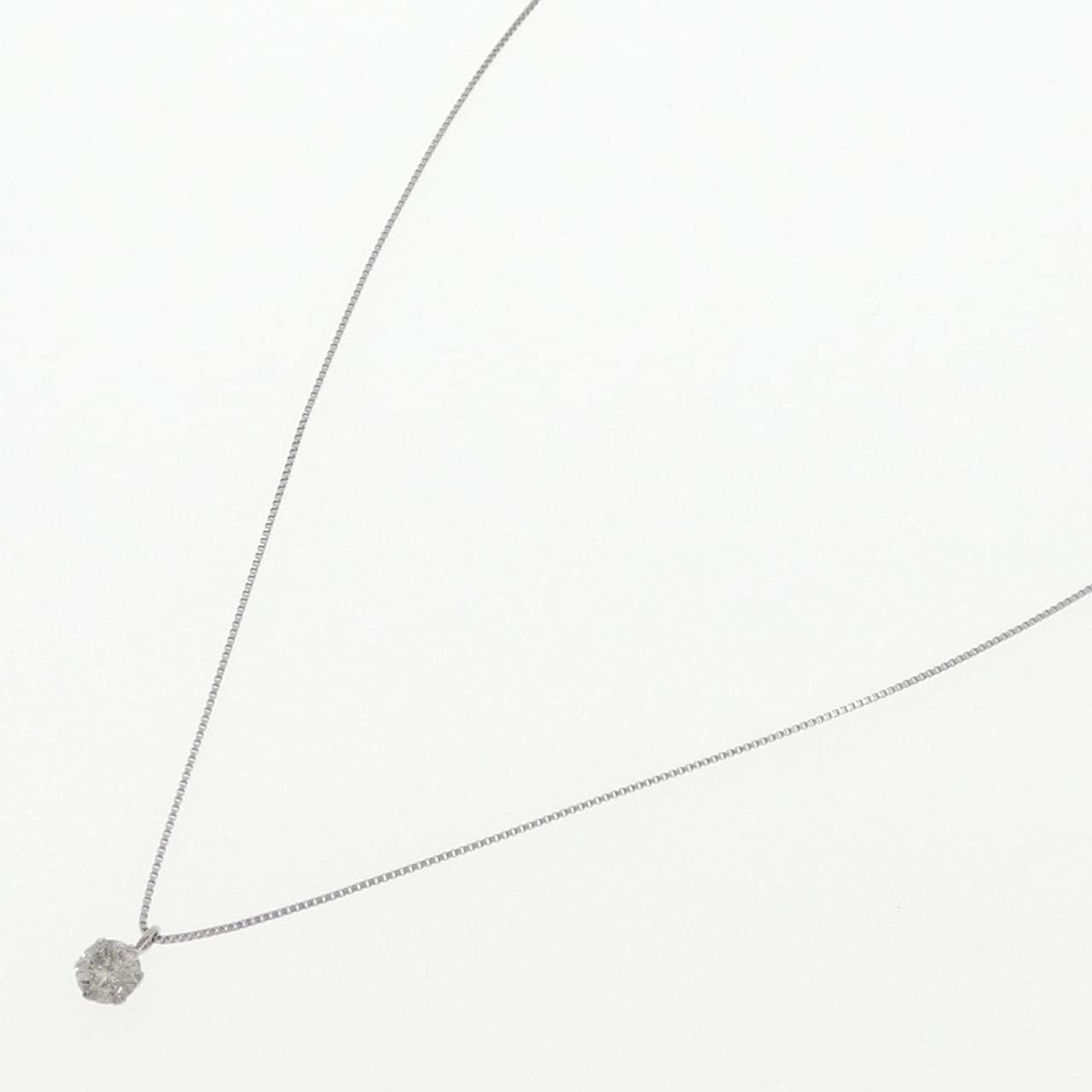 PT900/PT850 ソリティア ダイヤモンド ネックレス 0.30CT