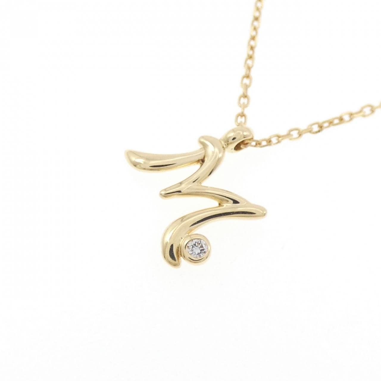 ポンテヴェキオ イニシャル ネックレス 0.01CT