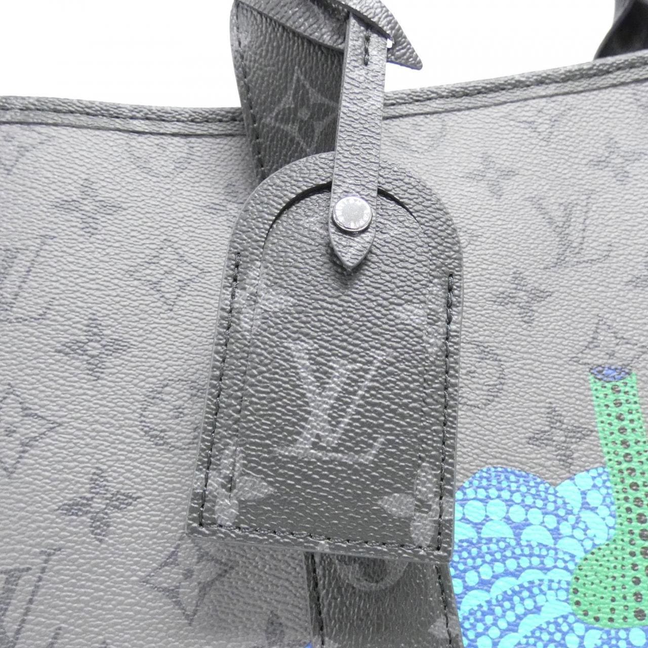 LOUIS VUITTON Monogram Eclipse Reverse (LV X YK) 周末托特包 M46434