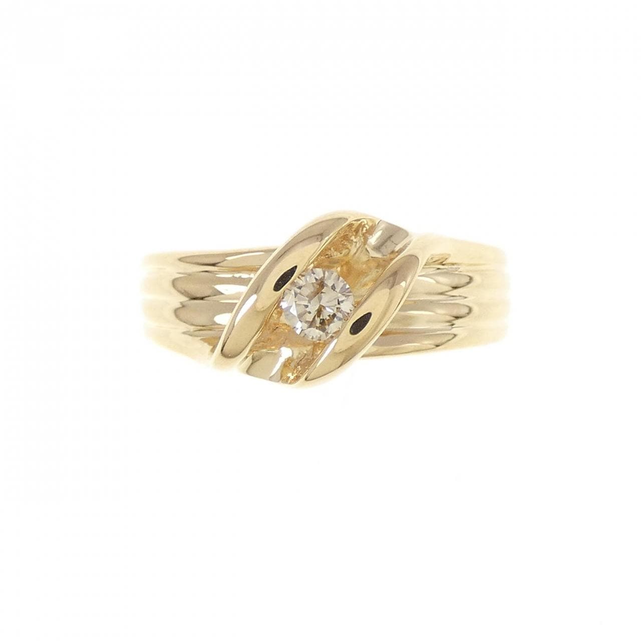 K18YG ダイヤモンド リング 0.10CT