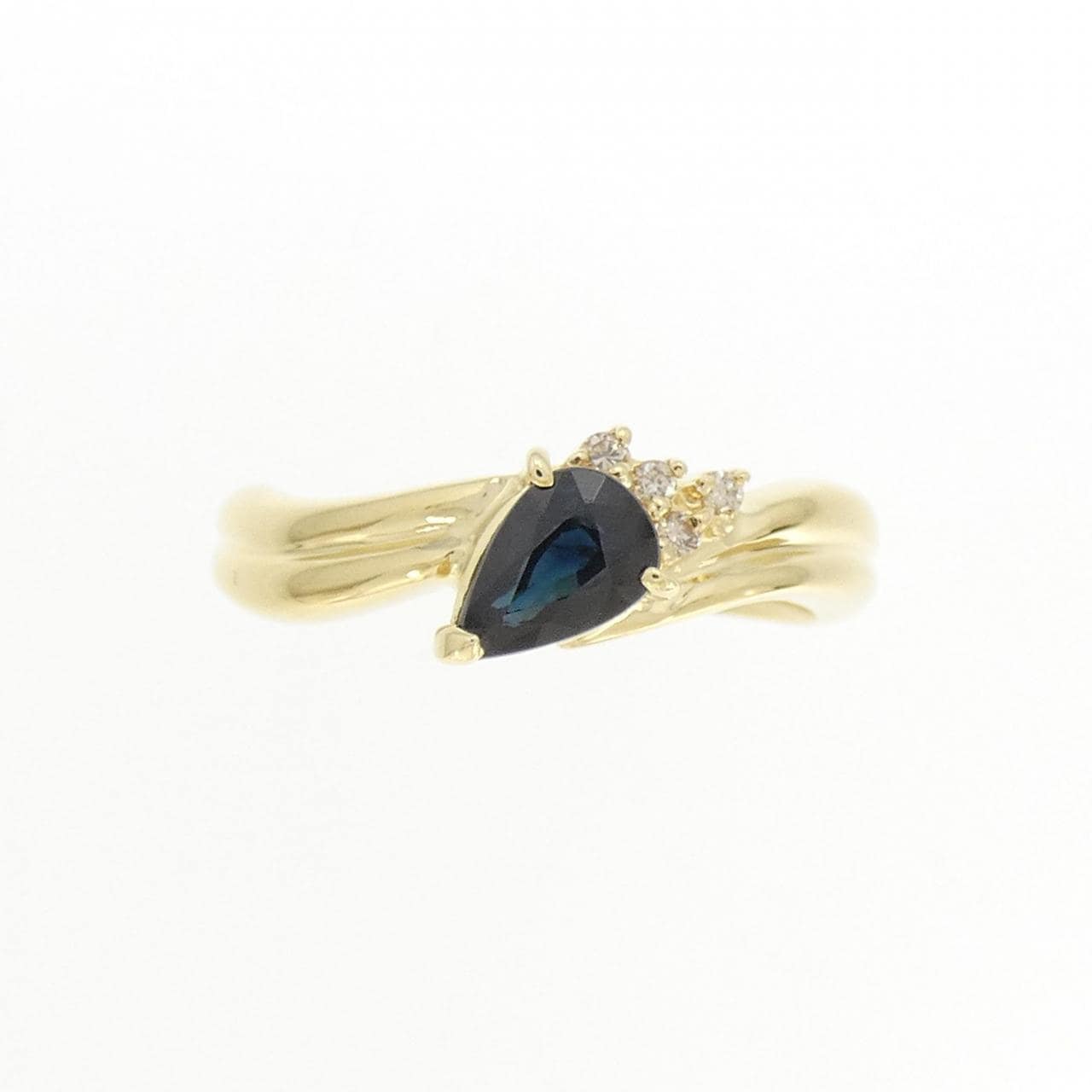 K18YG サファイヤ リング 0.60CT