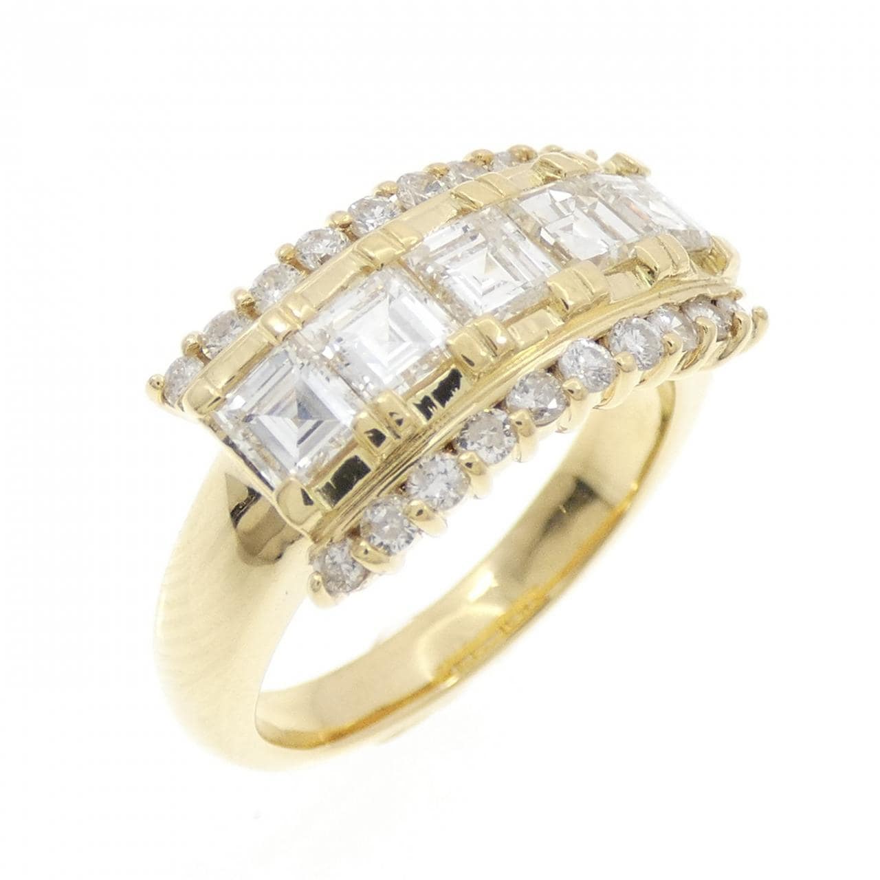 K18YG ダイヤモンド リング 1.36CT