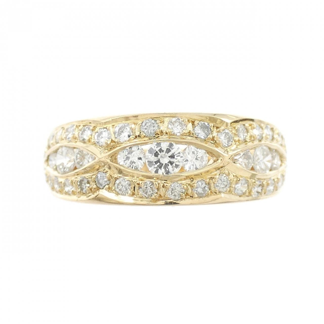 K18YG ダイヤモンド リング 0.327CT