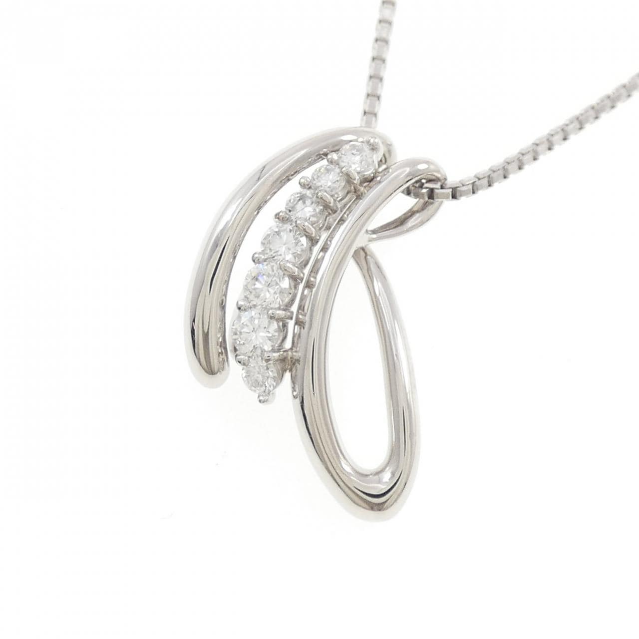 PT900/PT850 ダイヤモンド ネックレス 0.43CT