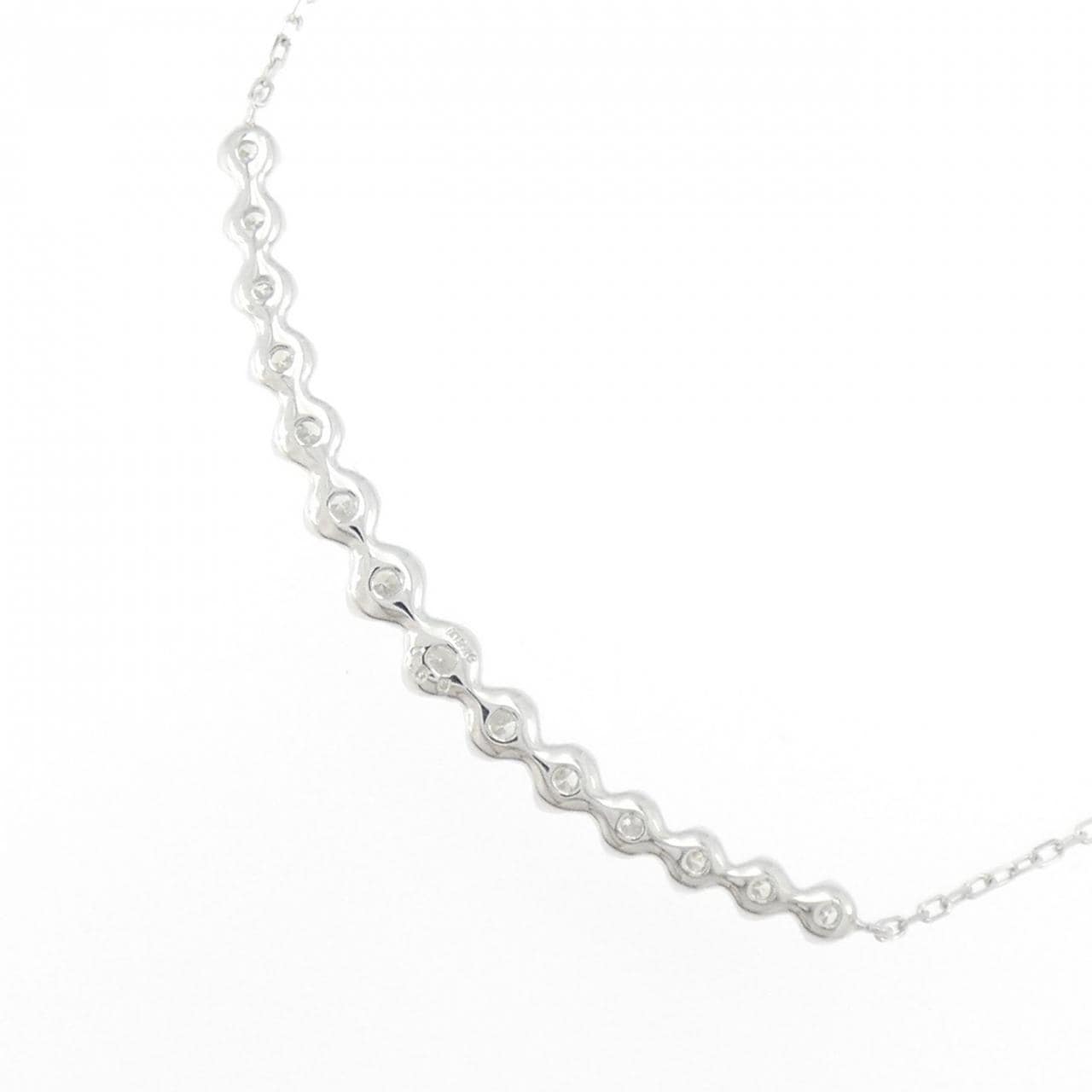 K18WG ダイヤモンド ネックレス 0.50CT