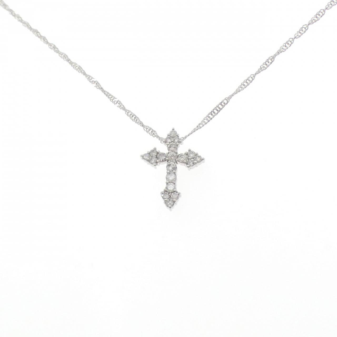 PT1000 十字形鑽石項鍊 0.50克拉