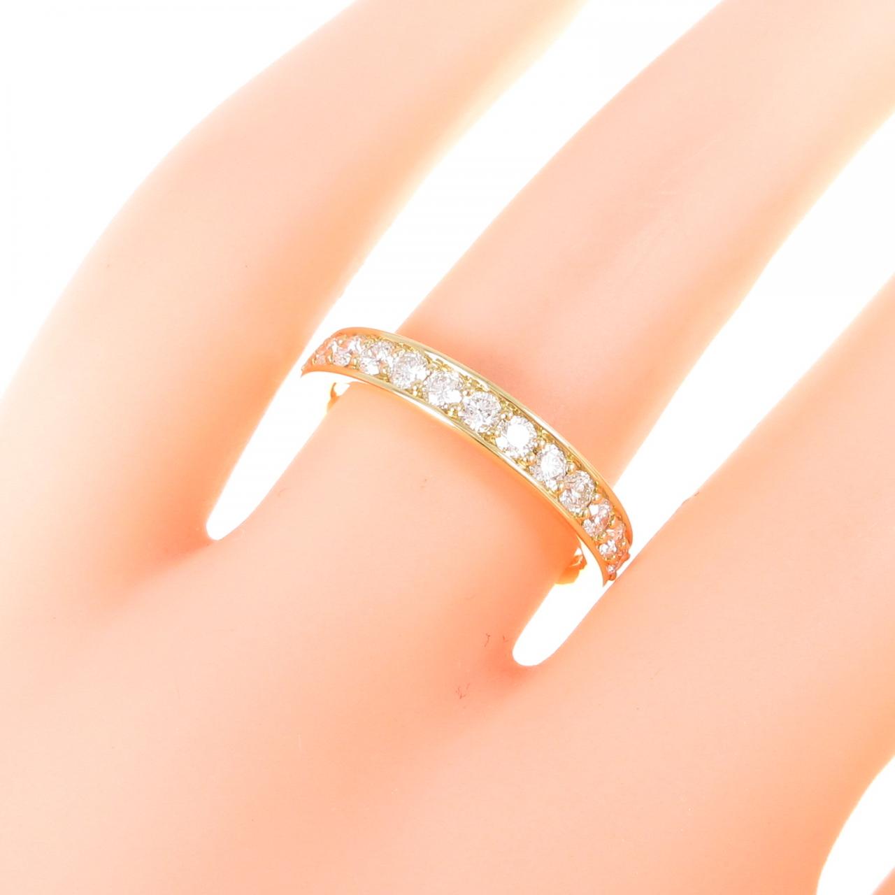 コメ兵｜【新品】K18YG ハーフエタニティ ダイヤモンド リング 0.501CT ...