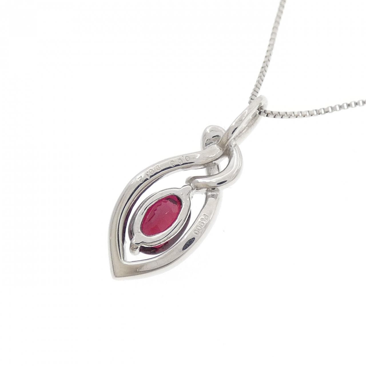 PT900/PT850 Ruby Necklace 0.63CT