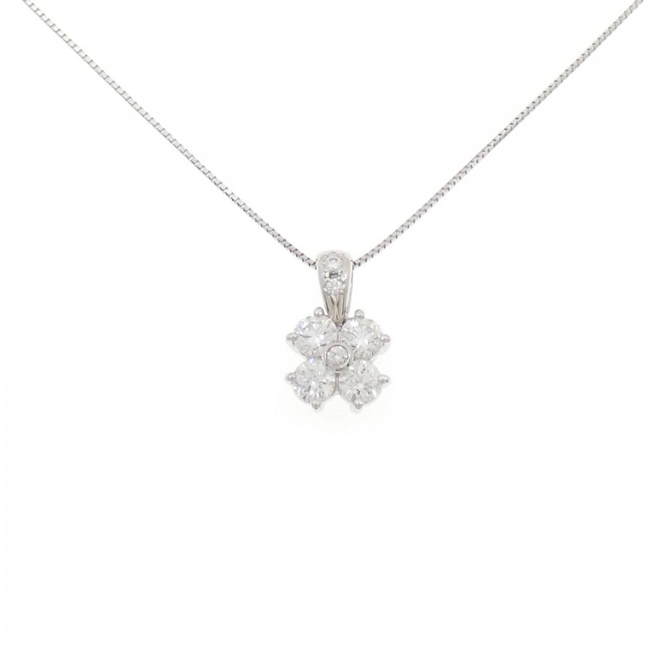 タサキ フラワー ダイヤモンド ネックレス 1.07CT