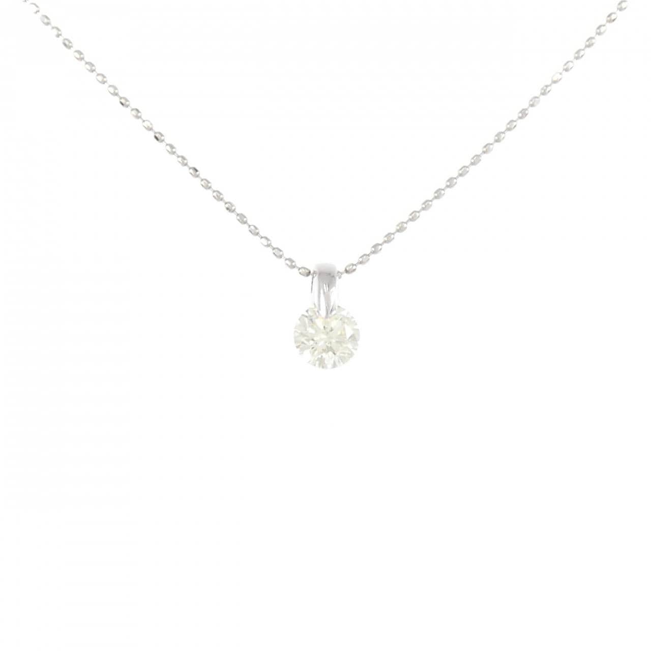 PT900/PT850 ソリティア ダイヤモンド ネックレス 0.585CT