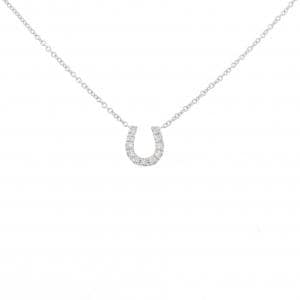 14KTWG ホースシュー ダイヤモンド ネックレス