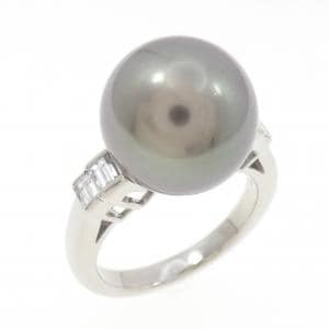 ミキモト 黒蝶パール リング 12.6mm