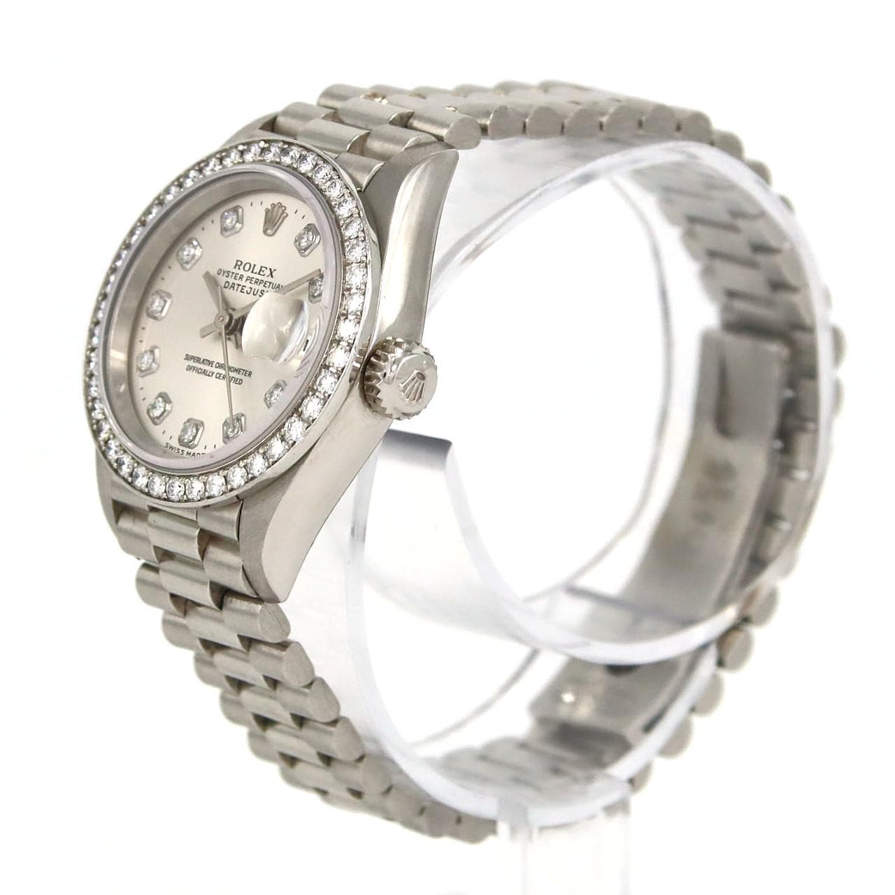 [No Maintenance Rebate Price] ROLEX Datejust 69136G PT Automatic W Serial