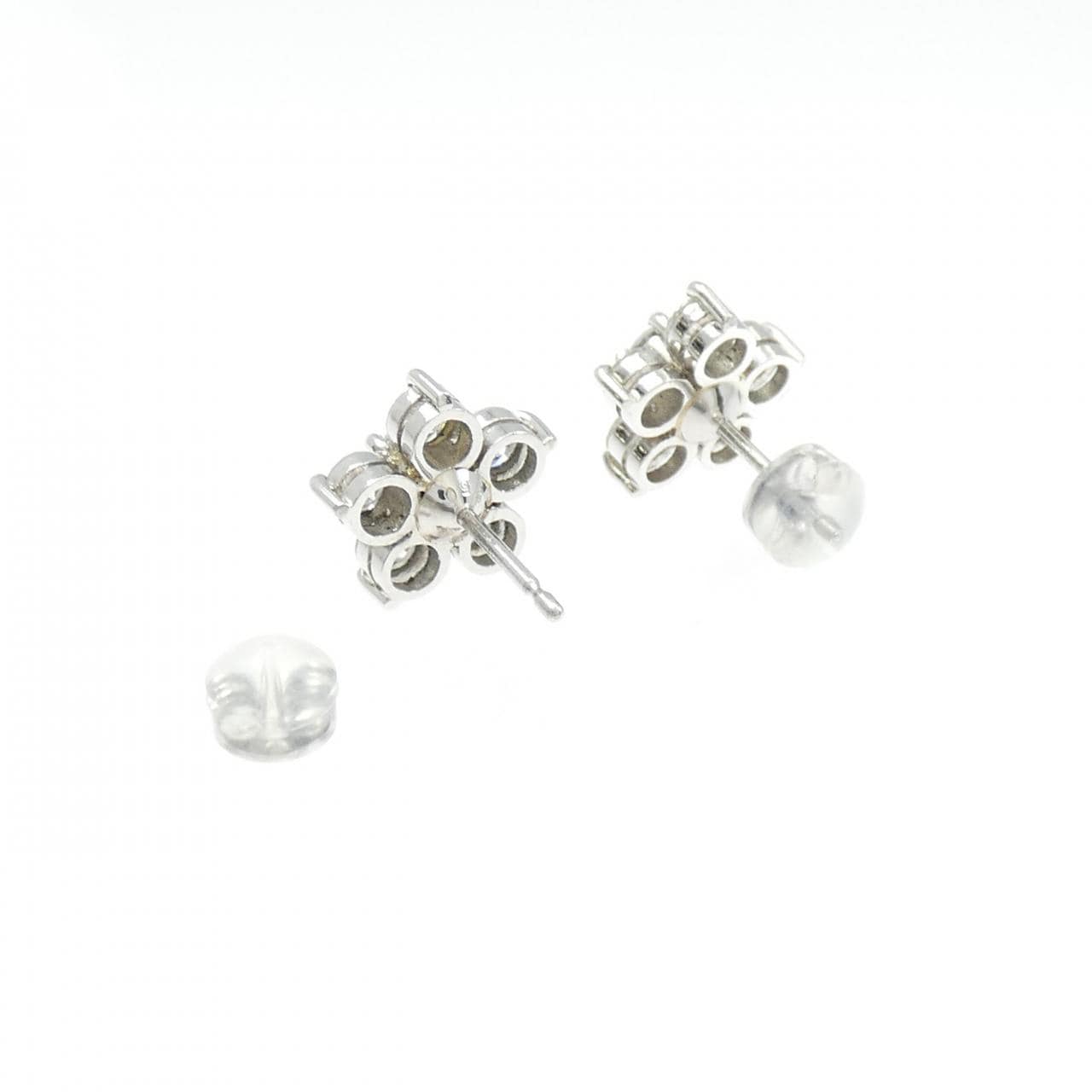 PT900 フラワー ダイヤモンド ピアス 1.95CT