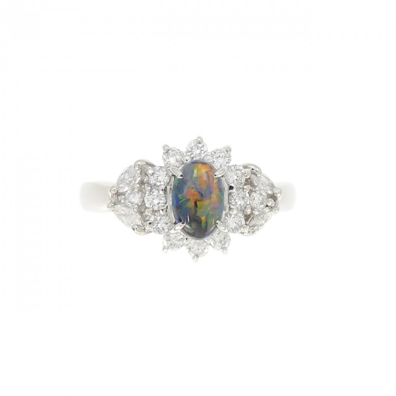 PT900 ブラックオパール リング 0.43CT
