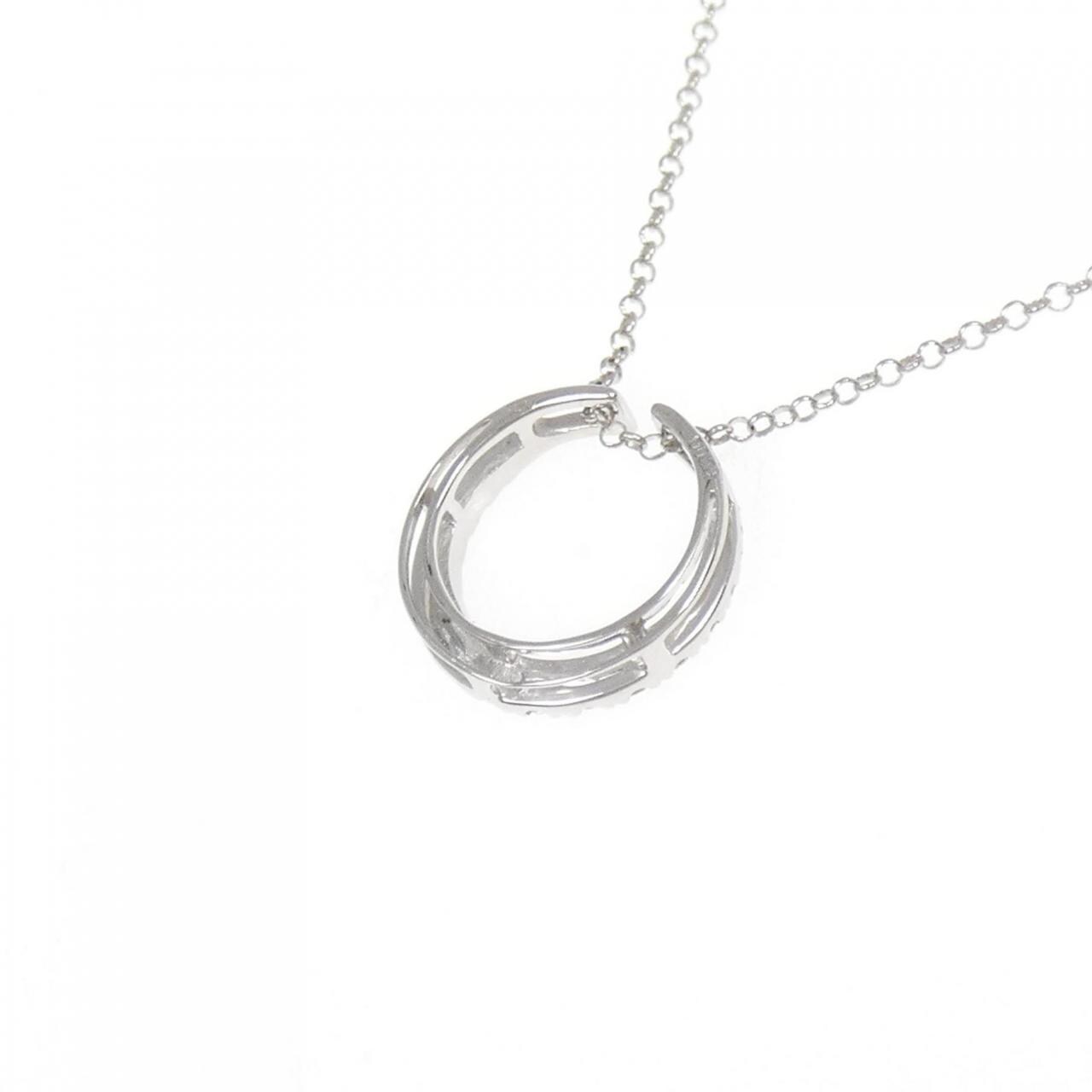 K18WG ダイヤモンド ネックレス 0.29CT