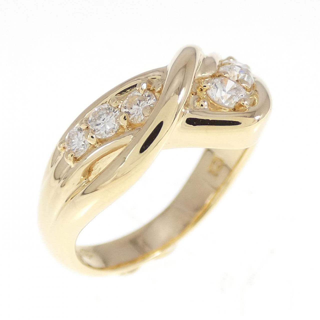 K18YG ダイヤモンド リング 0.45CT