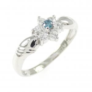 PT900 フラワー　ダイヤモンド リング 0.20CT