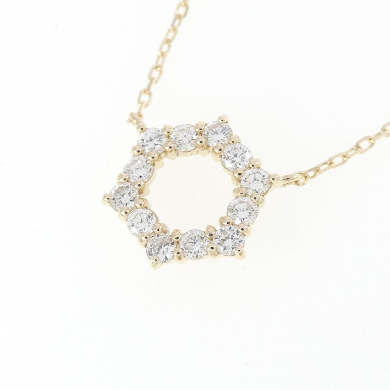 【リメイク】K10YG ダイヤモンド ネックレス 0.20CT