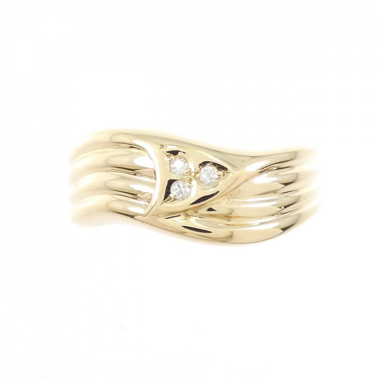 K18YG ダイヤモンド リング 0.03CT