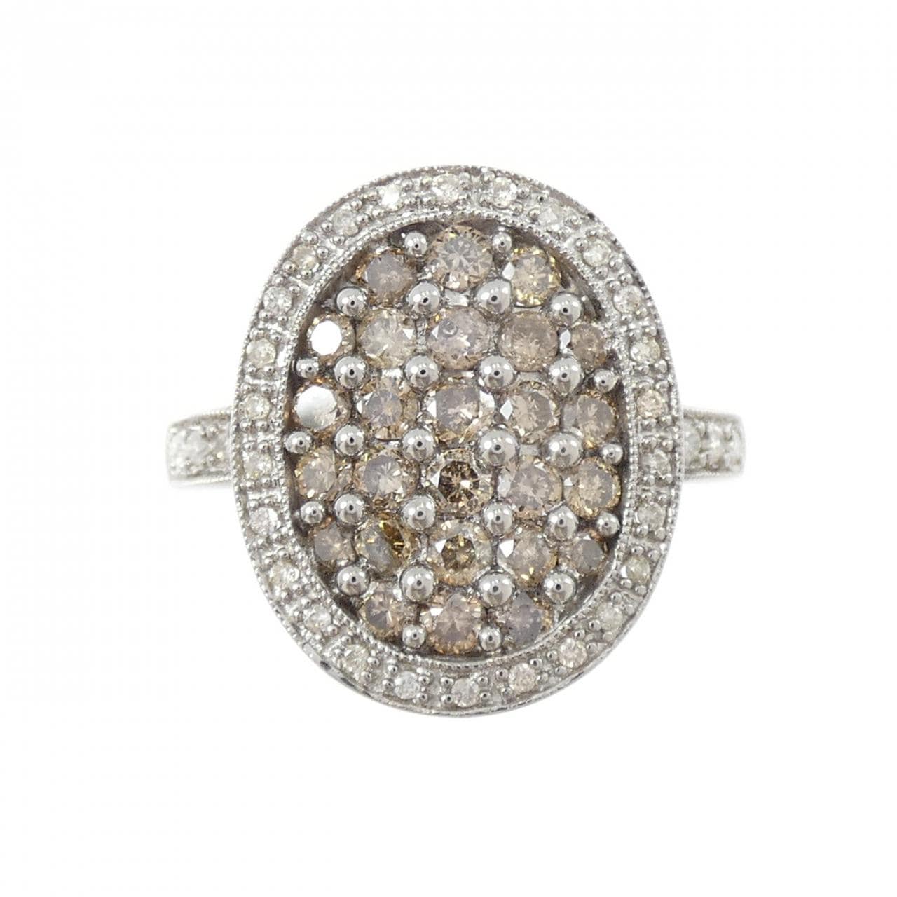 K18WG ダイヤモンド リング 1.00CT