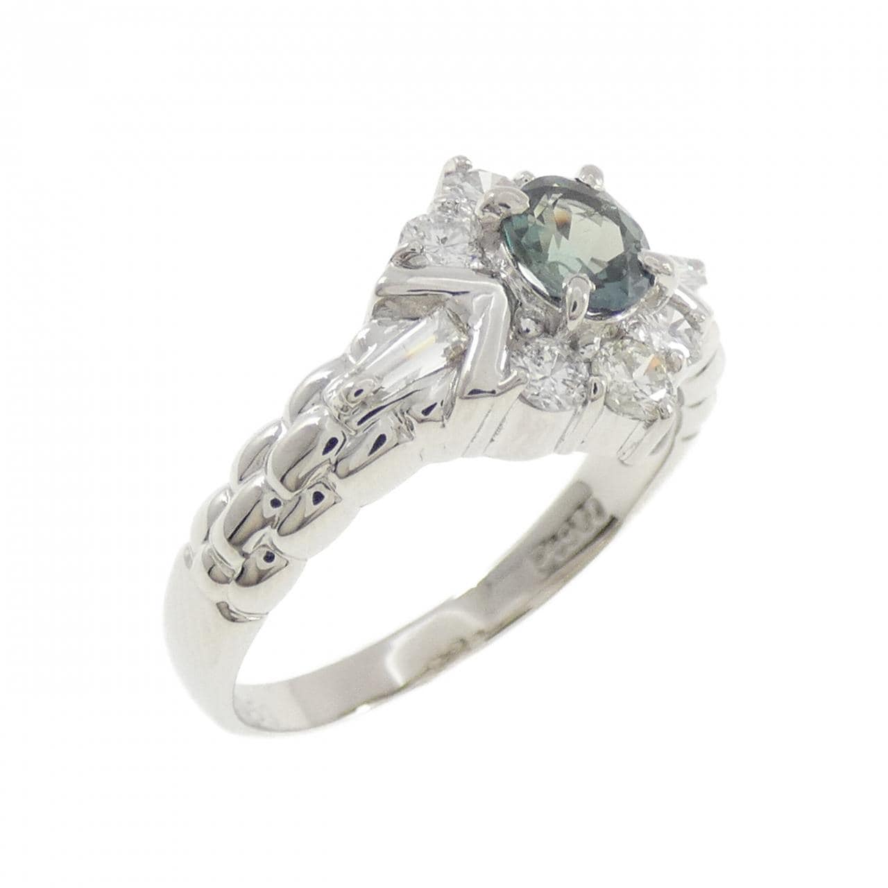 PT900 アレキサンドライト リング 0.43CT