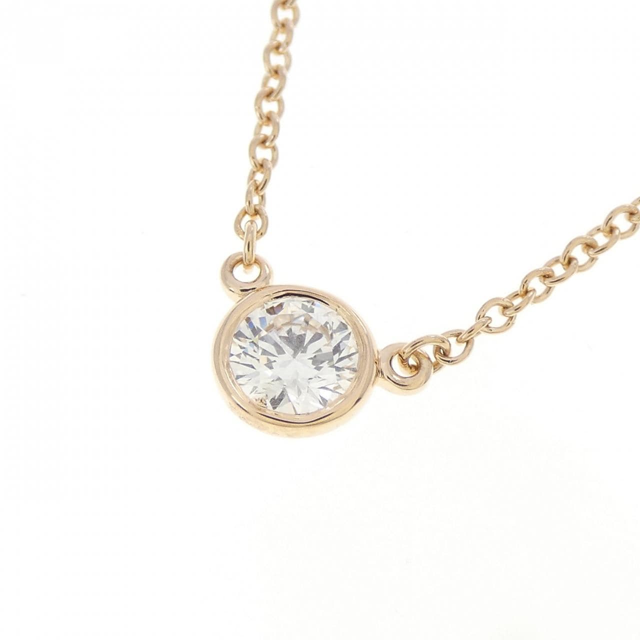 ティファニー バイザヤード ネックレス 0.21CT H VVS1 3EXT