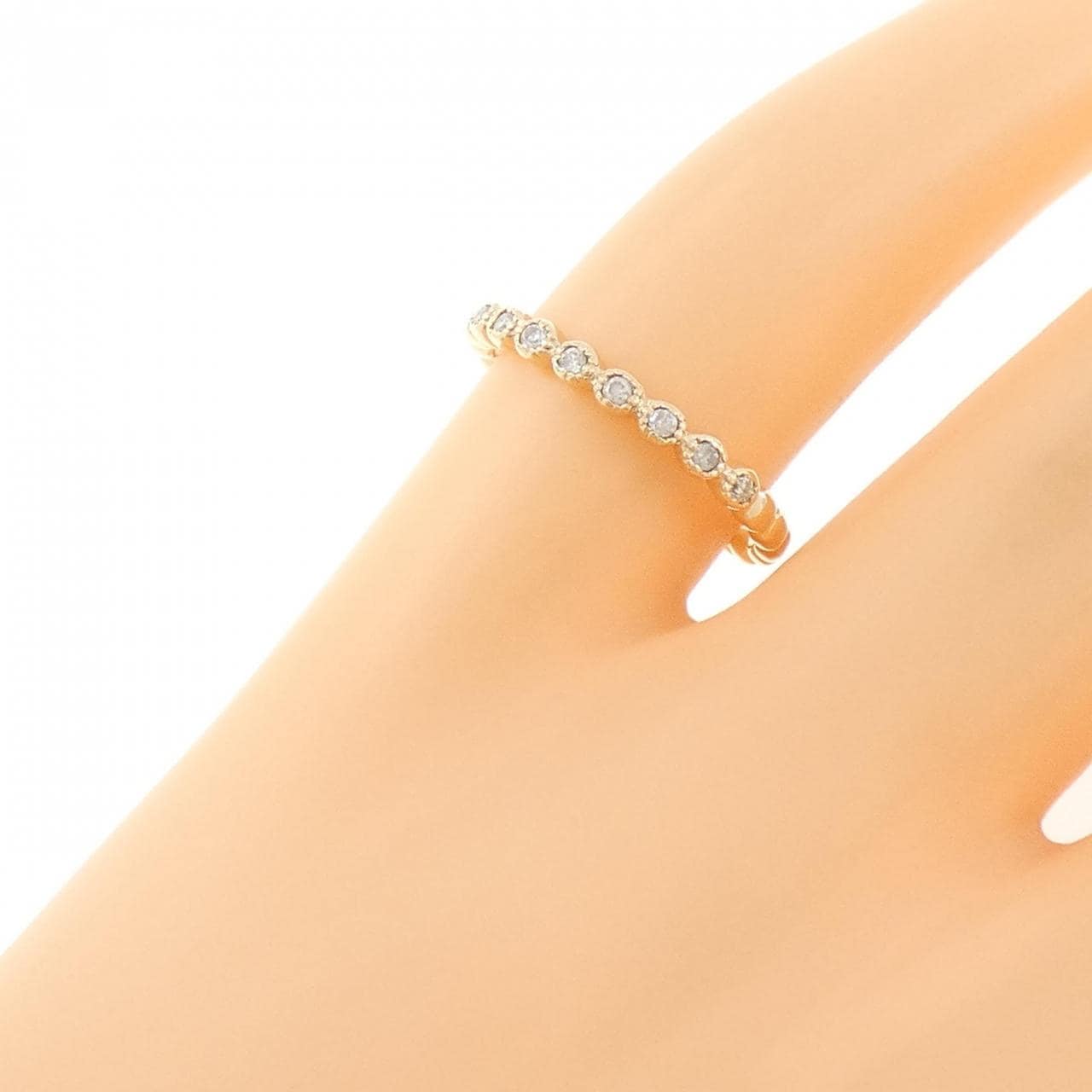 アガット ダイヤモンド ピンキーリング 0.07CT