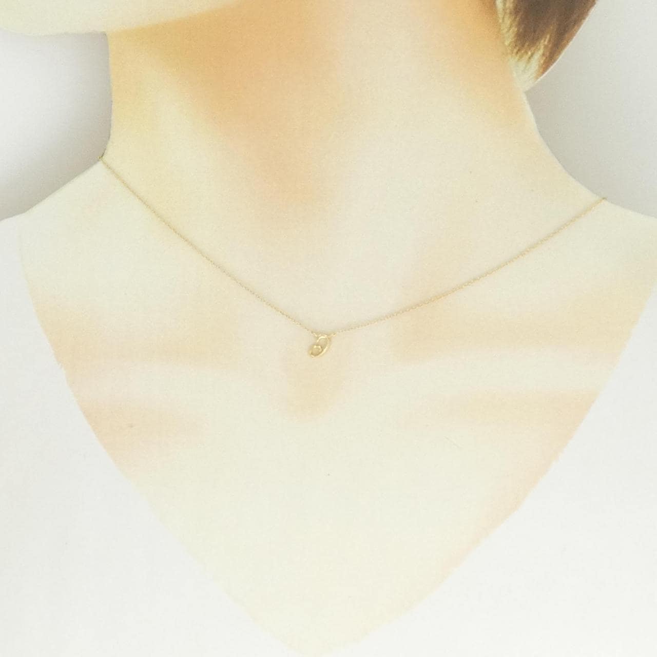 エテ K18YG ネックレス 0.01CT