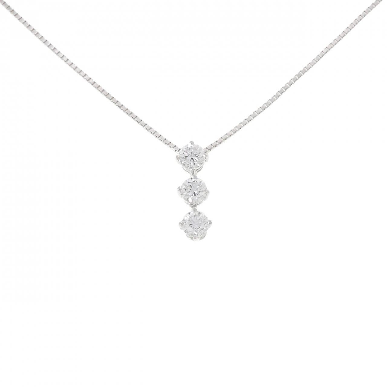 トリロジー ダイヤモンド ネックレス 1.015CT