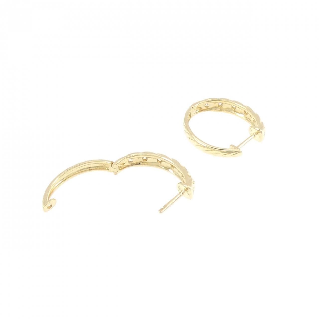 18KYG ダイヤモンド ピアス 0.28CT