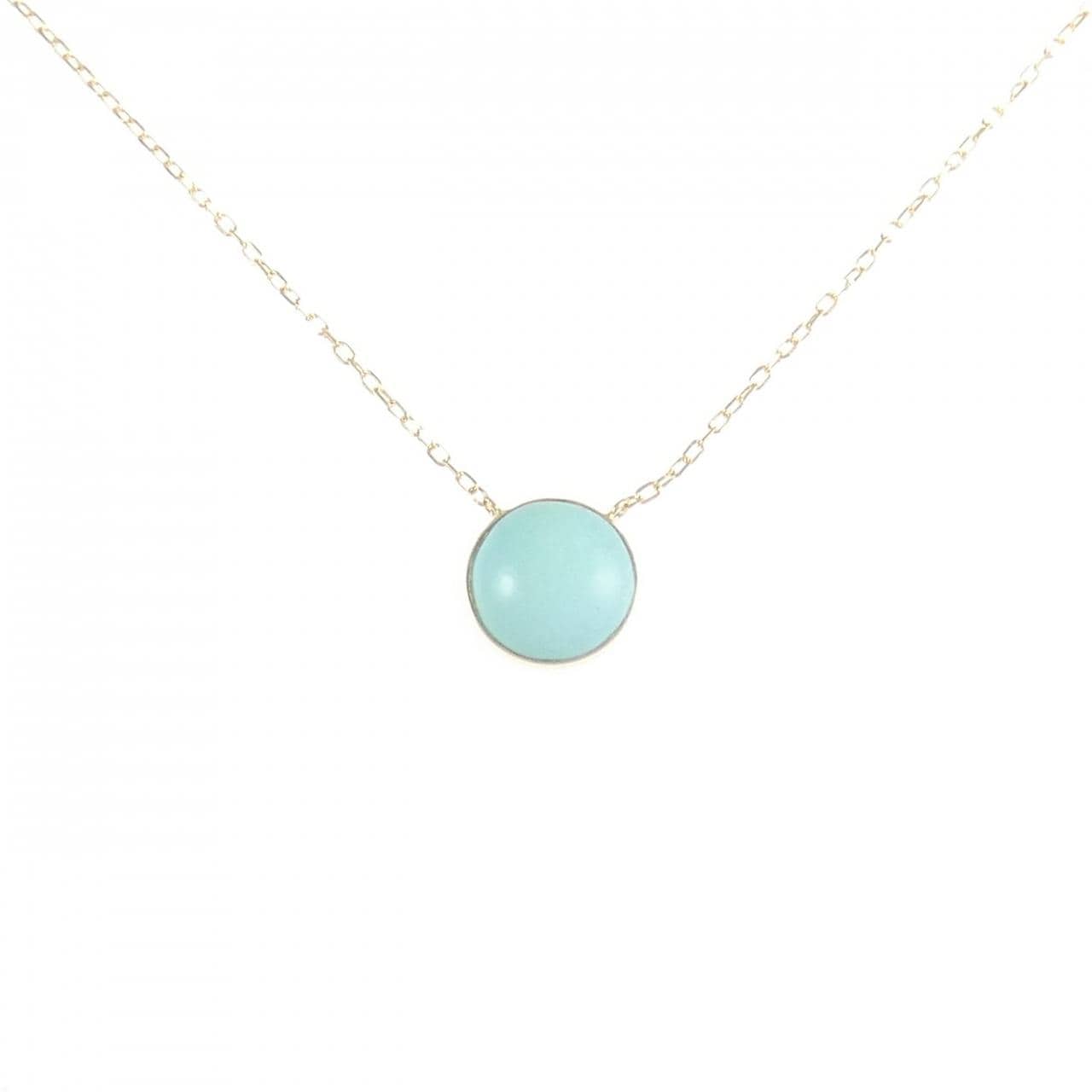 K18YG ターコイズ ネックレス