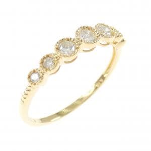 K18YG ダイヤモンド リング 0.21CT