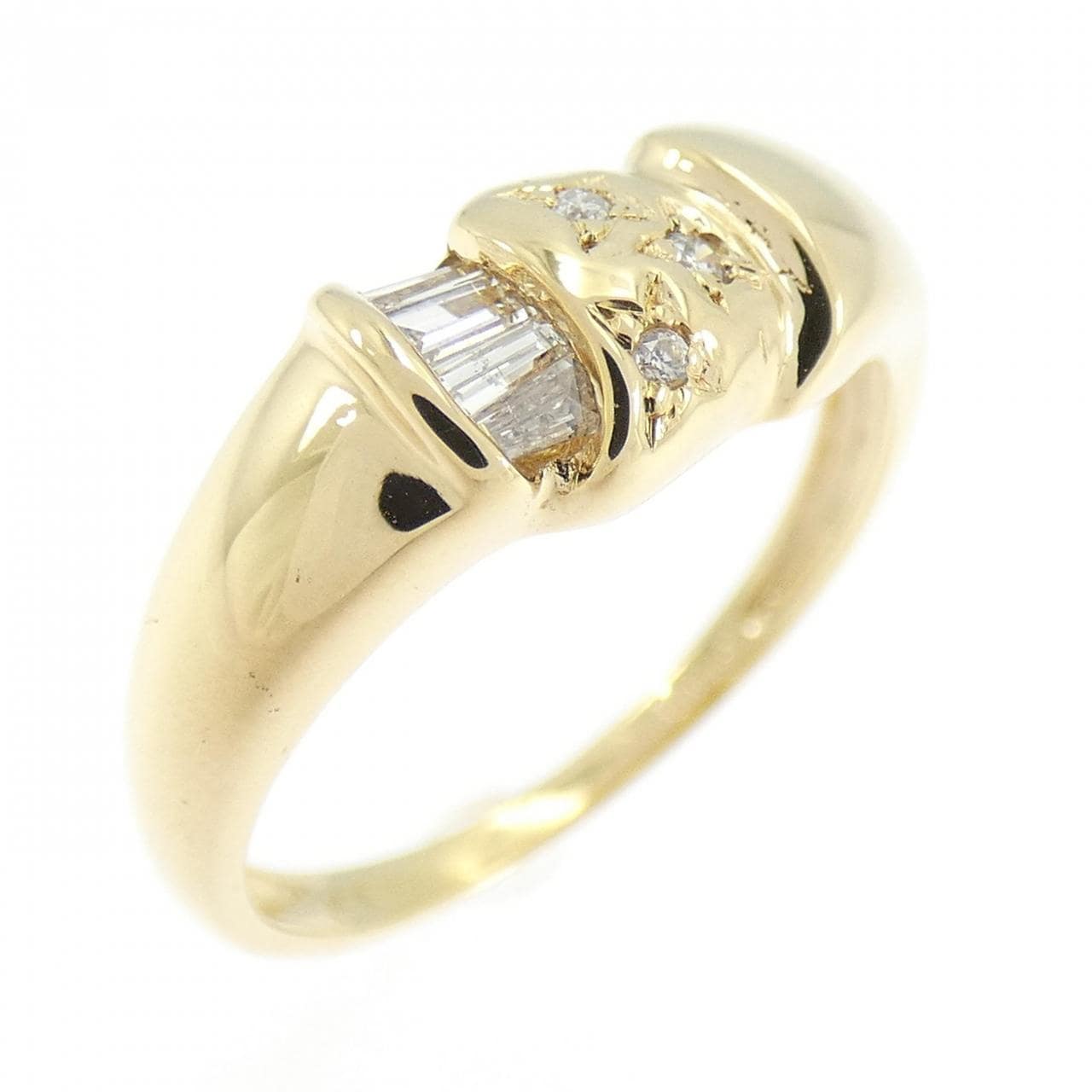 K18YG ダイヤモンド リング 0.09CT