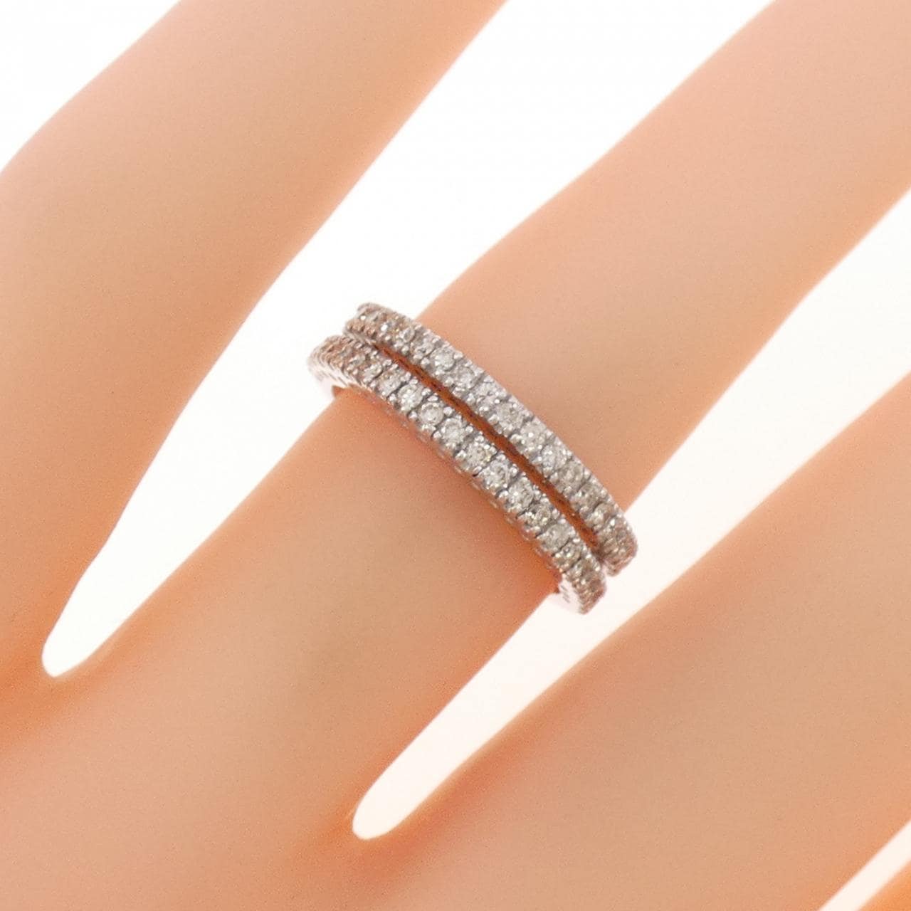 K18WG ダイヤモンド リング 0.30CT