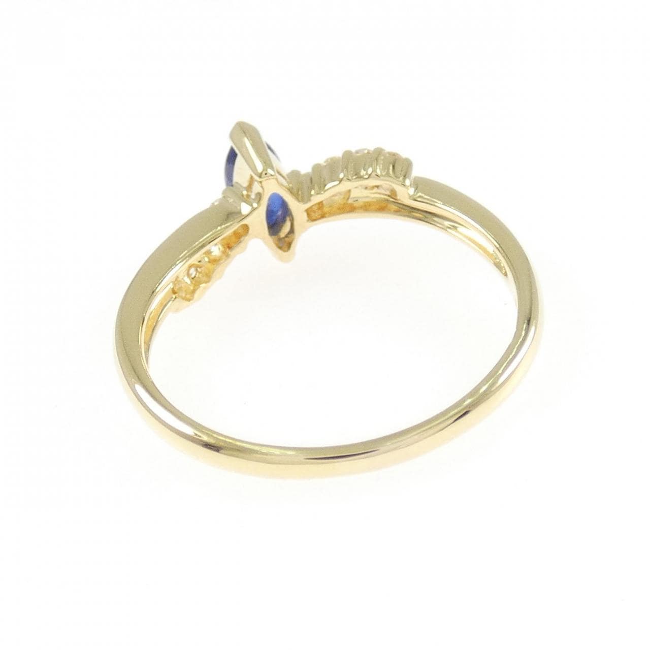 K18YG サファイヤ リング 0.46CT